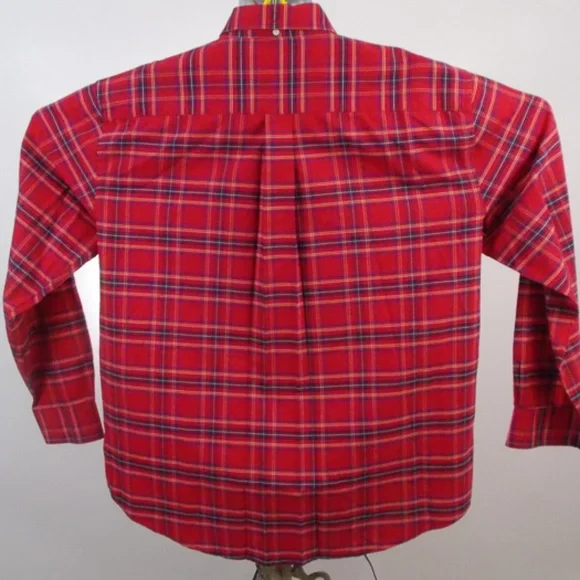 Saint Johns Bay Easy Care Men's Red Plaid Long Sleeve Button Down Shirt Size XXL - Picture 6 of 8